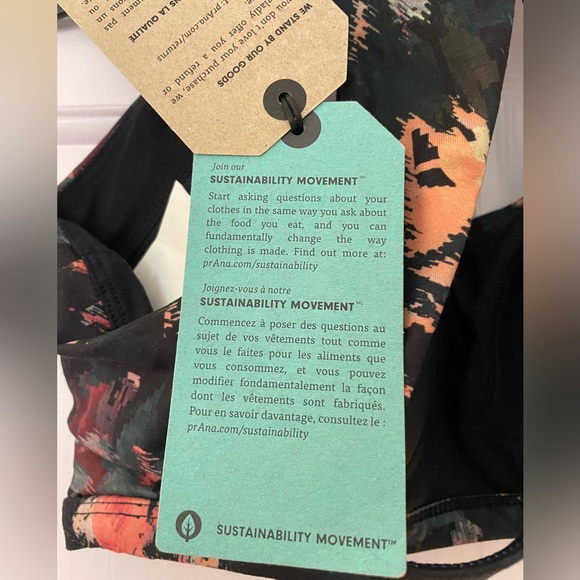 NWT PrAna Counting Stars Yoga Sports Bra - Picture 9 of 10